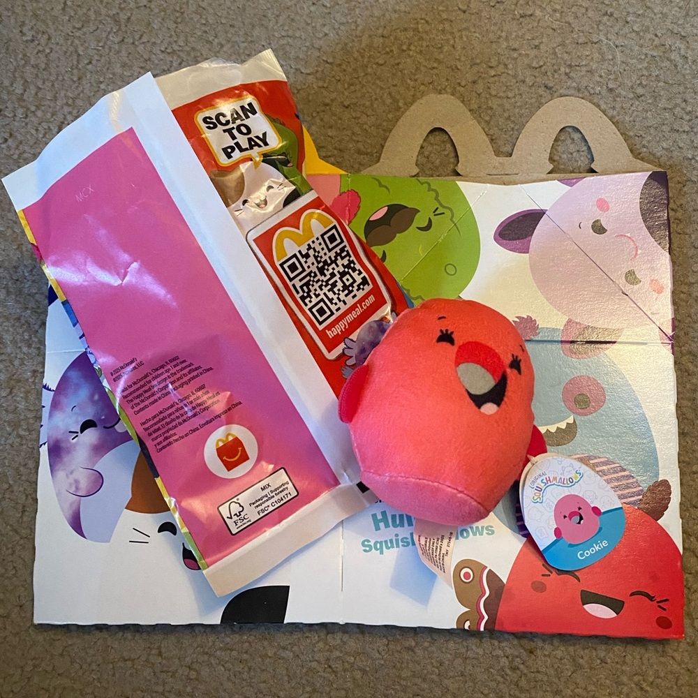 ‼️5/$25‼️ Squishmallow McDonald’s “COOKIE” WITH BOX
